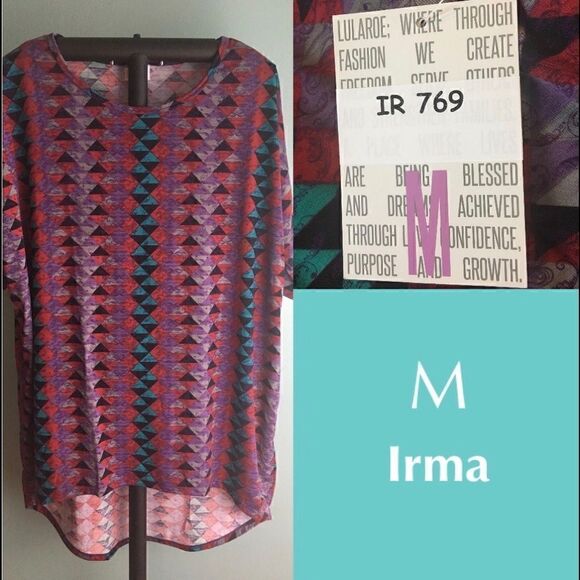 LuLaRoe Irma Medium NWT  Multi Geo - Picture 1 of 2